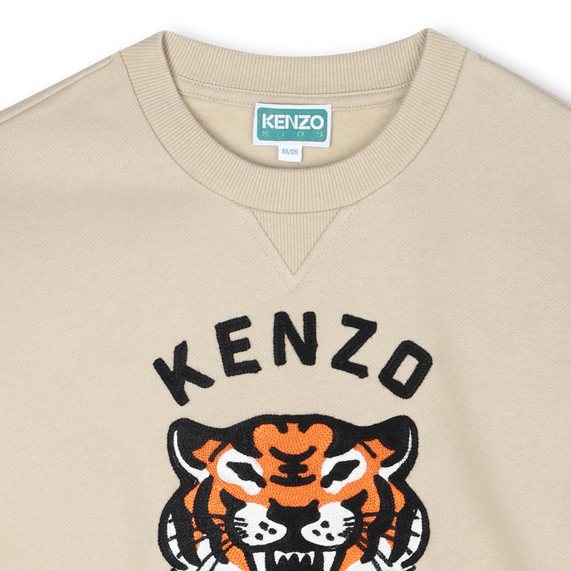 Sweatshirt aus ungeb&uuml;rstetem Fleece KENZO KIDS 
                        BOY