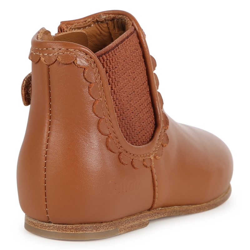 Lederstiefeletten mit Zipper CHLOE 
                        GIRL