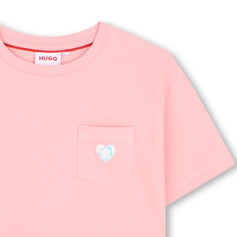 T-Shirt mit kurzen &Auml;rmeln HUGO 
                        M&Auml;DCHEN