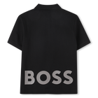 Baumwoll-Poloshirt mit Logo BOSS 
                    BOY