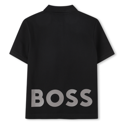 Baumwoll-Poloshirt mit Logo BOSS BOY
