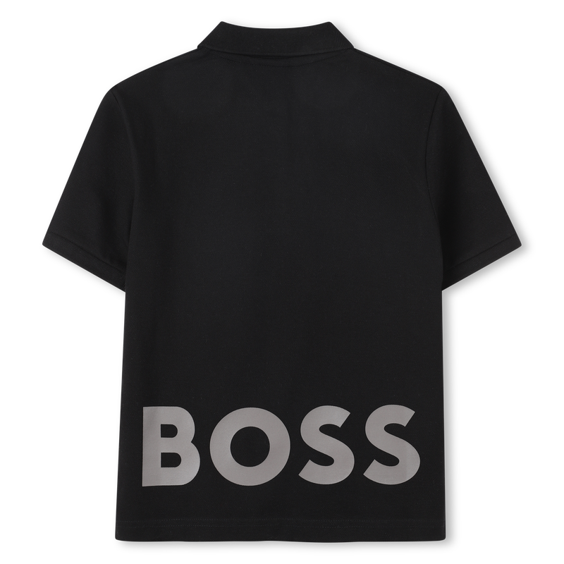 Baumwoll-Poloshirt mit Logo BOSS 
                        BOY