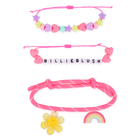 Set mit 3 ausgefallenen perlenarmb&auml;ndern BILLIEBLUSH 
                    GIRL