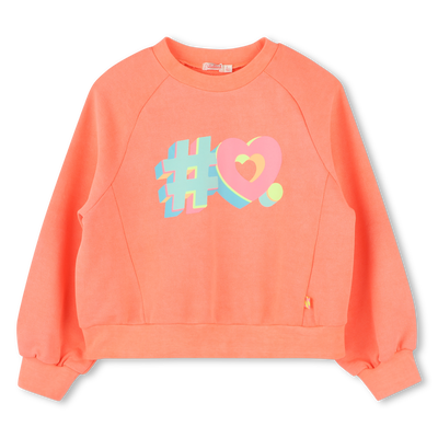 Gef&auml;rbtes Molton-Sweatshirt BILLIEBLUSH GIRL