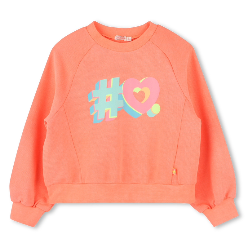Gef&auml;rbtes Molton-Sweatshirt BILLIEBLUSH 
                        GIRL