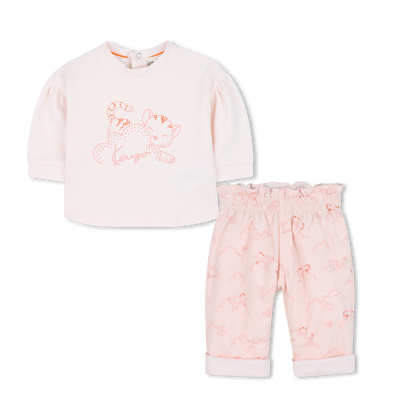 Set aus T-Shirt + Hose KENZO KIDS GIRL