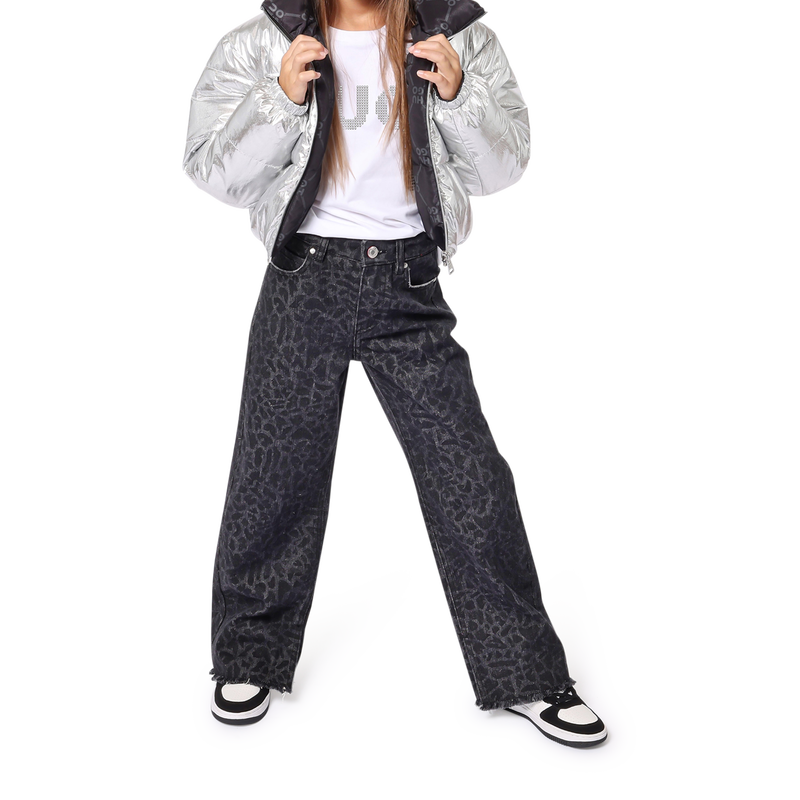 T-Shirt mit Nieten-Logo HUGO 
                        GIRL