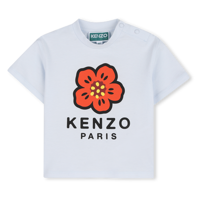 T-SHIRT MIT DRUCKKNOPF AN DER SCHULTER KENZO KIDS GIRL