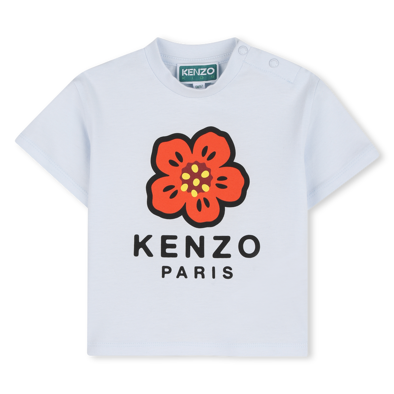 T-SHIRT MIT DRUCKKNOPF AN DER SCHULTER KENZO KIDS 
                        GIRL