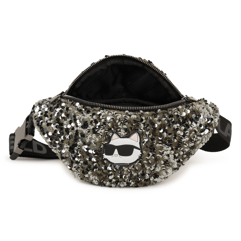 Bauchtasche mit Pailletten KARL LAGERFELD KIDS 
                        M&Auml;DCHEN