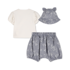 T-shirt, bucket hat und latzhose KENZO KIDS 
                    GIRL