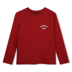T-Shirt mit kurzen &Auml;rmeln, DUNKEL ROT, hi-res