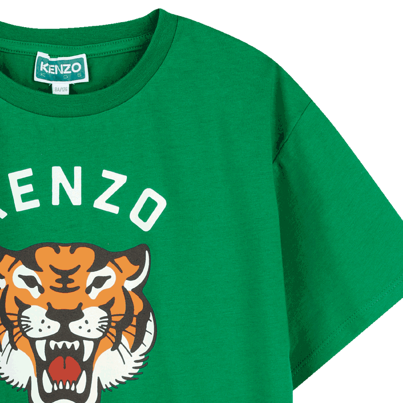 Baumwoll-T-Shirt mit Print KENZO KIDS 
                        BOY