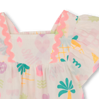 Kurz&auml;rmelige bluse mit r&uuml;schen BILLIEBLUSH 
                    GIRL