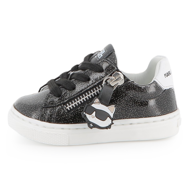 Low-Top-Sneaker aus Rindsleder KARL LAGERFELD KIDS 
                        GIRL