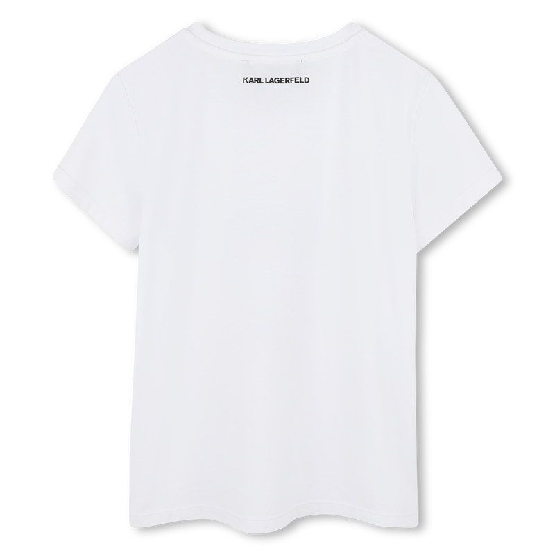 Bedrucktes T-Shirt KARL LAGERFELD KIDS 
                        GIRL