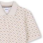 Gerades Poloshirt mit Print BOSS 
                    BOY