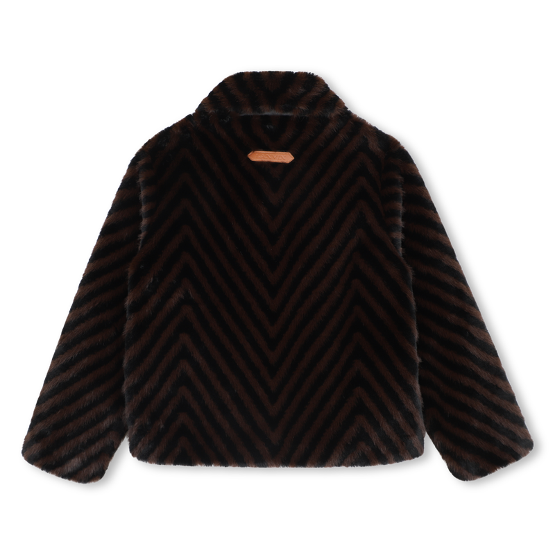 Flauschige Fleecejacke LANVIN 
                        M&Auml;DCHEN