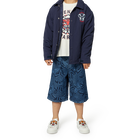 Jeans-Bermudas mit Druck KENZO KIDS 
                    BOY