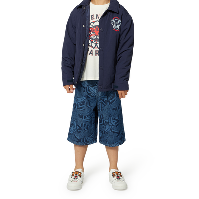 Jeans-Bermudas mit Druck KENZO KIDS BOY