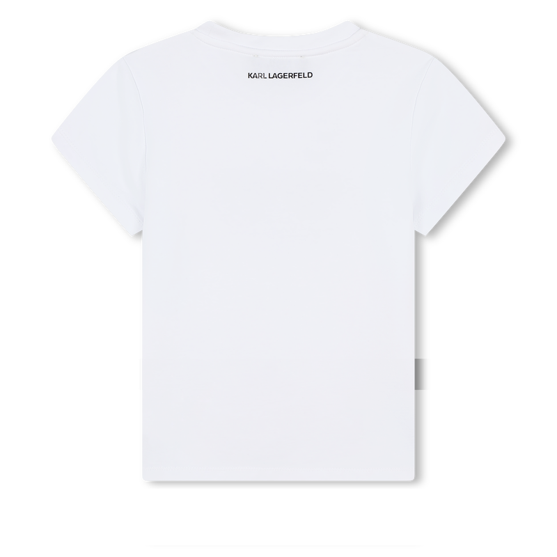 T-Shirt mit Sonnenbrillenmotiv KARL LAGERFELD KIDS 
                        GIRL
