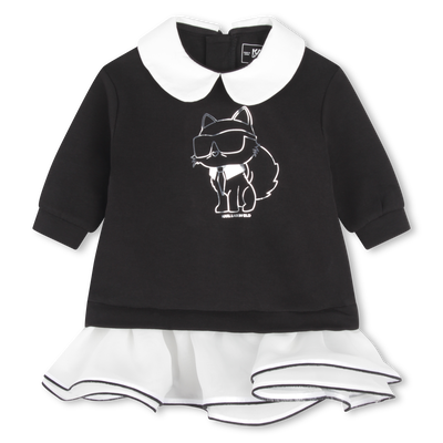 Kleid mit T&uuml;t&uuml; KARL LAGERFELD KIDS GIRL
