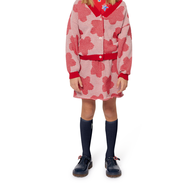 Cardigan mit Blumenmuster KENZO KIDS 
                        GIRL