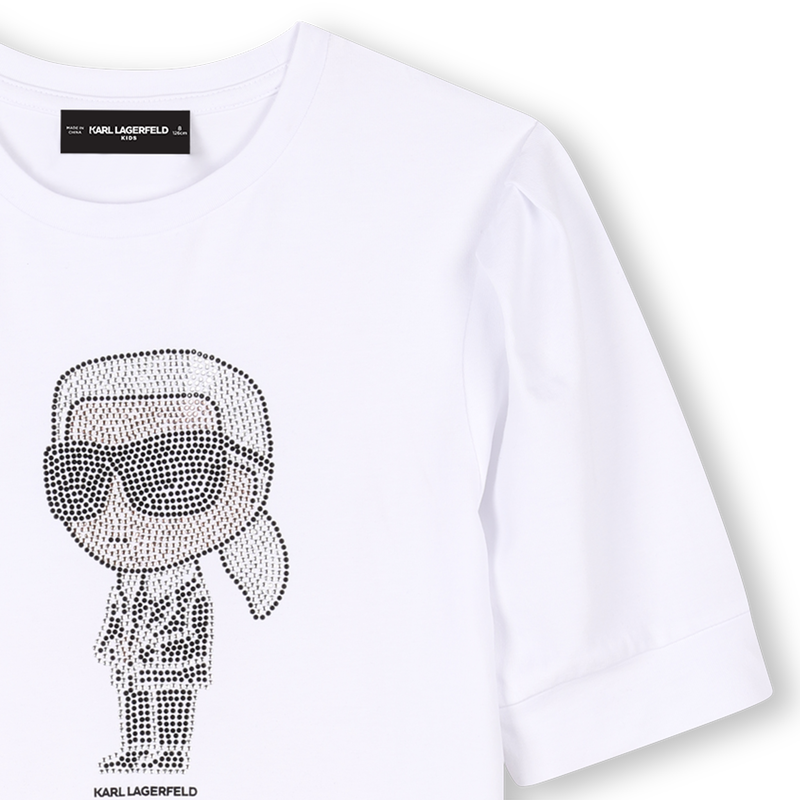 Kurz&auml;rmeliges Kleid KARL LAGERFELD KIDS 
                        GIRL