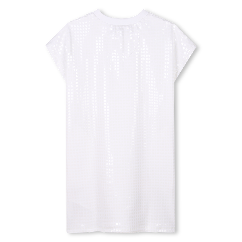 Baumwollkleid mit Pailletten DKNY 
                        GIRL