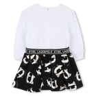 Lang&auml;rmeliges Kleid KARL LAGERFELD KIDS 
                    GIRL