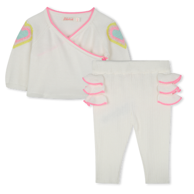 Strick-Ensemble aus Baumwolle BILLIEBLUSH GIRL