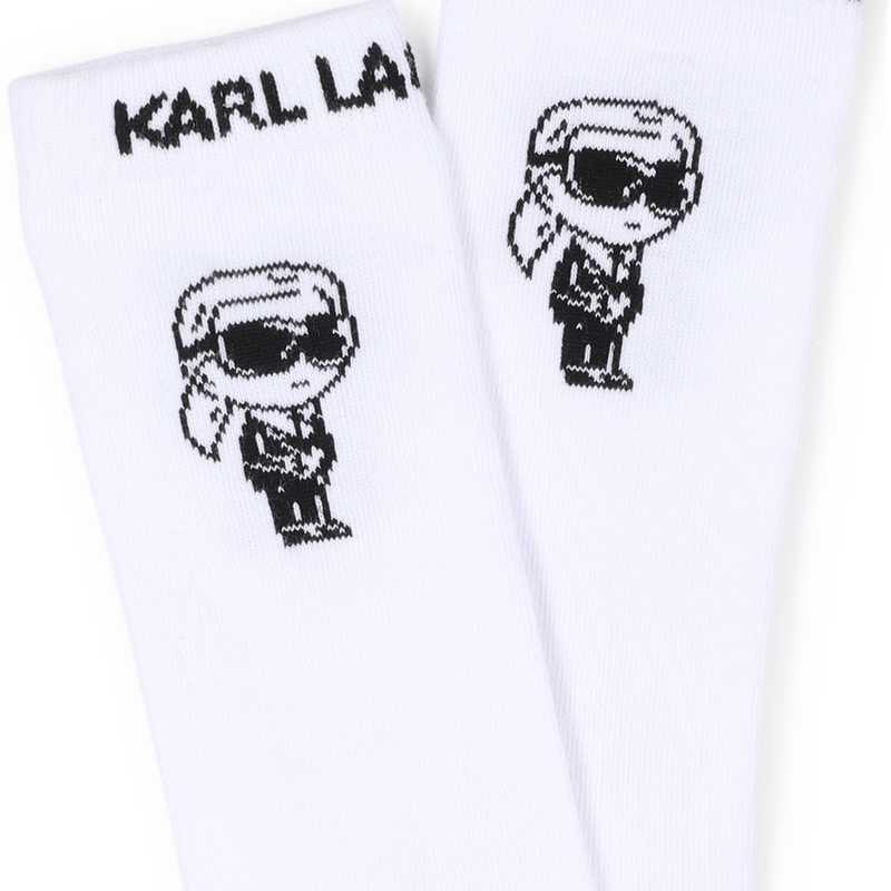 KNIESTRÜMPFE MIT PRINT KARL LAGERFELD KIDS 
                        UNISEX