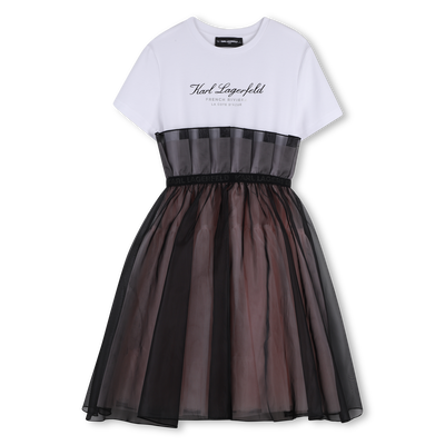 KURZ&Auml;RMELIGES FORMELLES KLEID KARL LAGERFELD KIDS GIRL