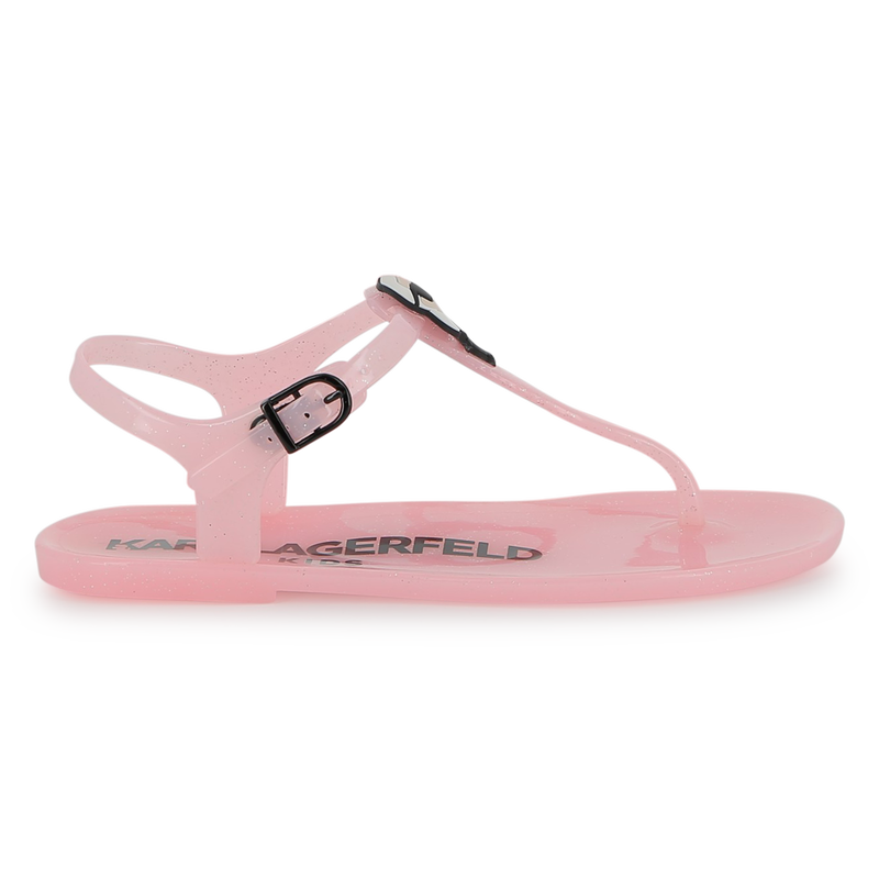 SANDALEN MIT VERSTELLBAREN RIEMEN KARL LAGERFELD KIDS 
                        GIRL