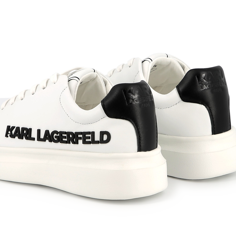 Schn&uuml;rsneakers aus Leder KARL LAGERFELD KIDS 
                        UNISEX