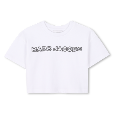 Kurzes T-Shirt mit Strass MARC JACOBS GIRL