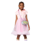 Kleid aus bi-material BILLIEBLUSH 
                    GIRL