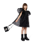 Handtasche aus feinnarbigem, beschichtetem Textil KARL LAGERFELD KIDS 
                    GIRL