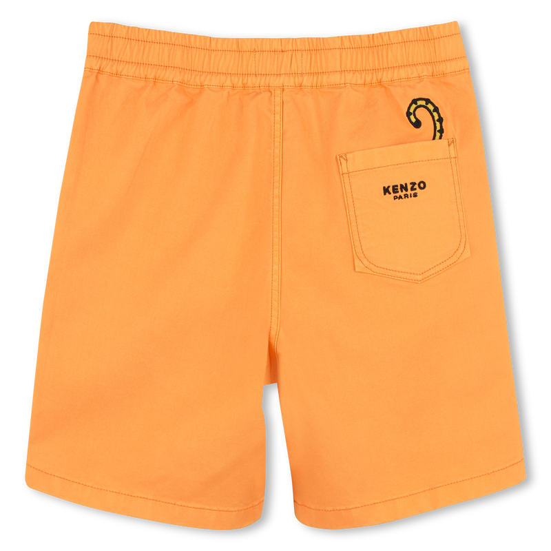 Baumwoll-Bermudas mit Badge KENZO KIDS 
                        BOY