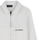 Jeansjacke mit reissverschluss KARL LAGERFELD KIDS 
                    BOY