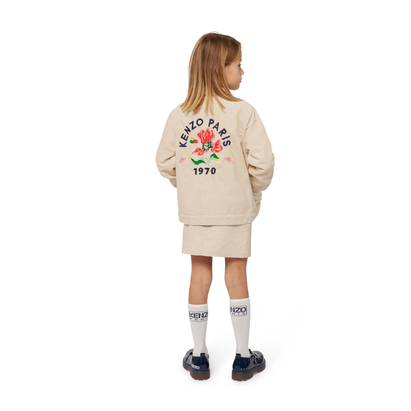 Cord-Jacke mit Druckknöpfen KENZO KIDS 
                        GIRL
