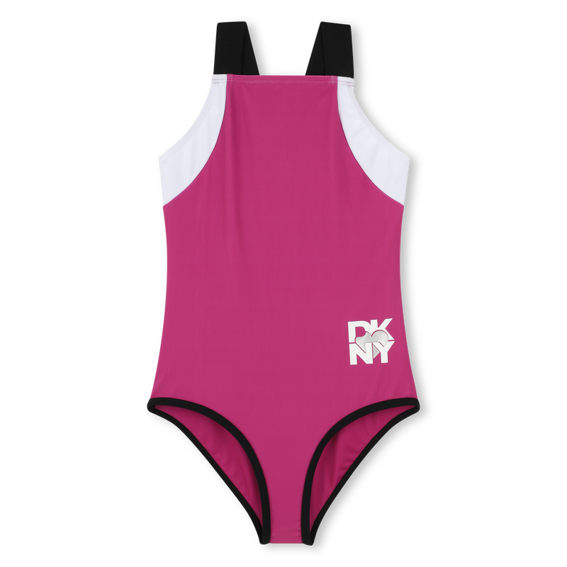 Dreifarbiger Badeanzug DKNY 
                        GIRL