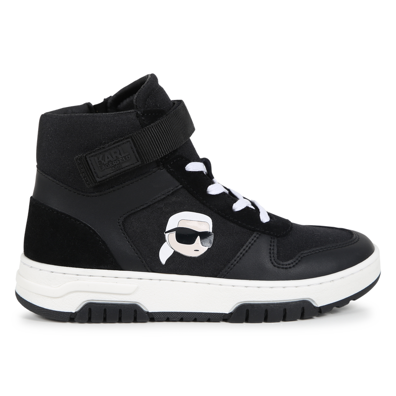 High-Top-Sneaker aus Leder KARL LAGERFELD KIDS 
                        BOY
