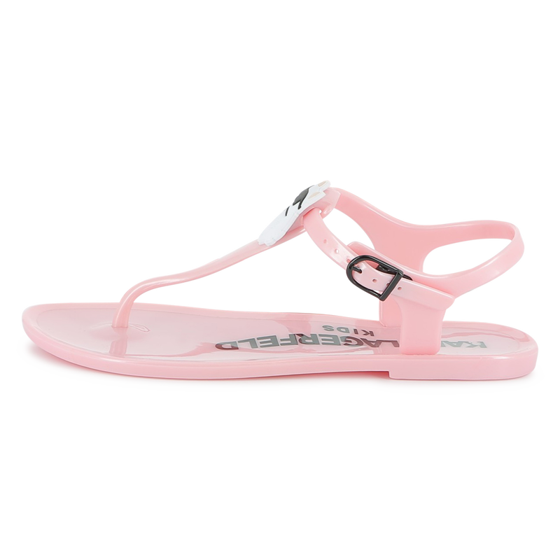 Schnallen-Sandalen mit Badge KARL LAGERFELD KIDS 
                        GIRL