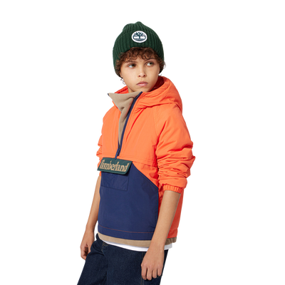 Zweifarbige Windjacke mit Kapuze TIMBERLAND BOY