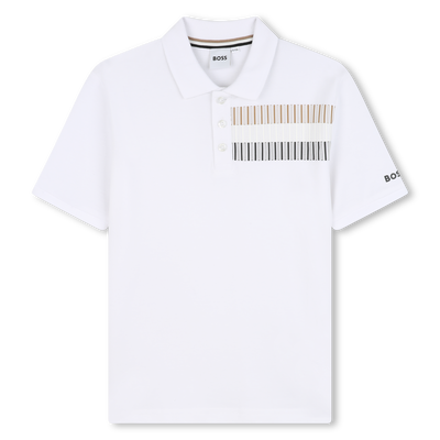 Gerades Poloshirt mit Streifen BOSS BOY