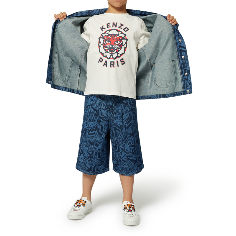 Jeans-Bermudas mit Druck KENZO KIDS 
                        BOY