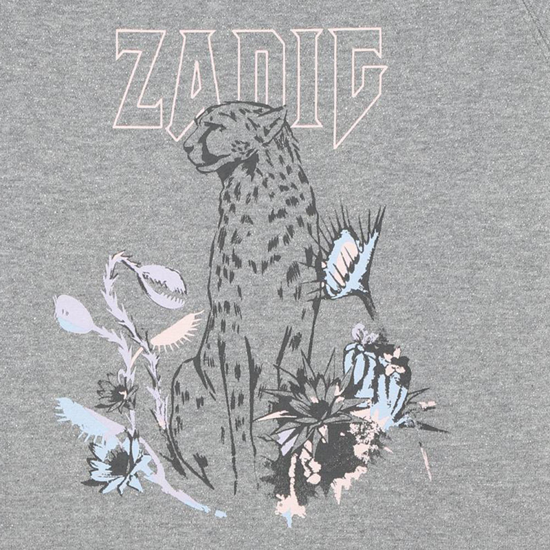 Lang&auml;rmeliges Sweatshirtkleid ZADIG VOLTAIRE 
                        GIRL