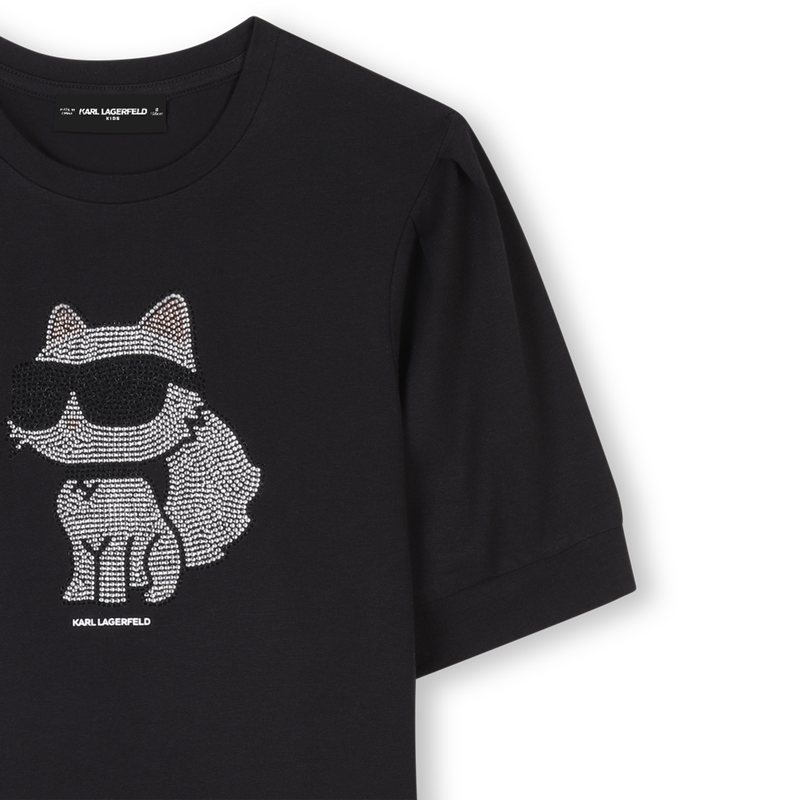 Kurz&auml;rmeliges Kleid KARL LAGERFELD KIDS 
                        GIRL