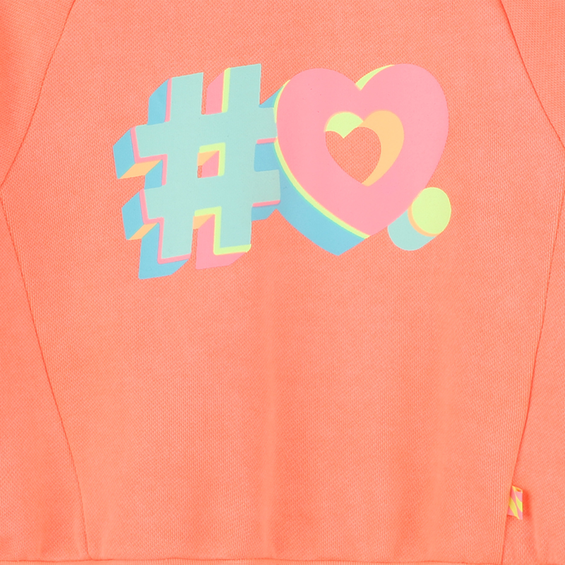 Gef&auml;rbtes Molton-Sweatshirt BILLIEBLUSH 
                        GIRL